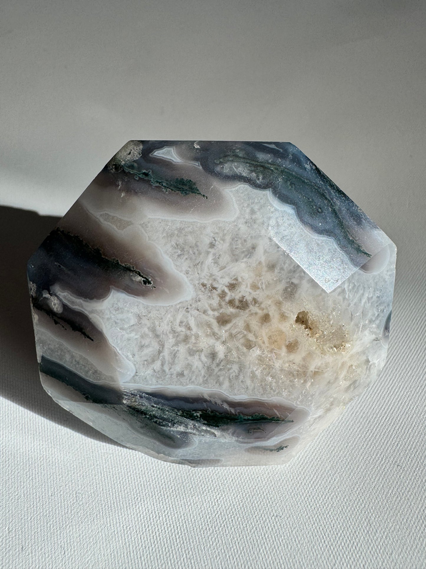 Moss Agate Diamond | Bespoke Crystals