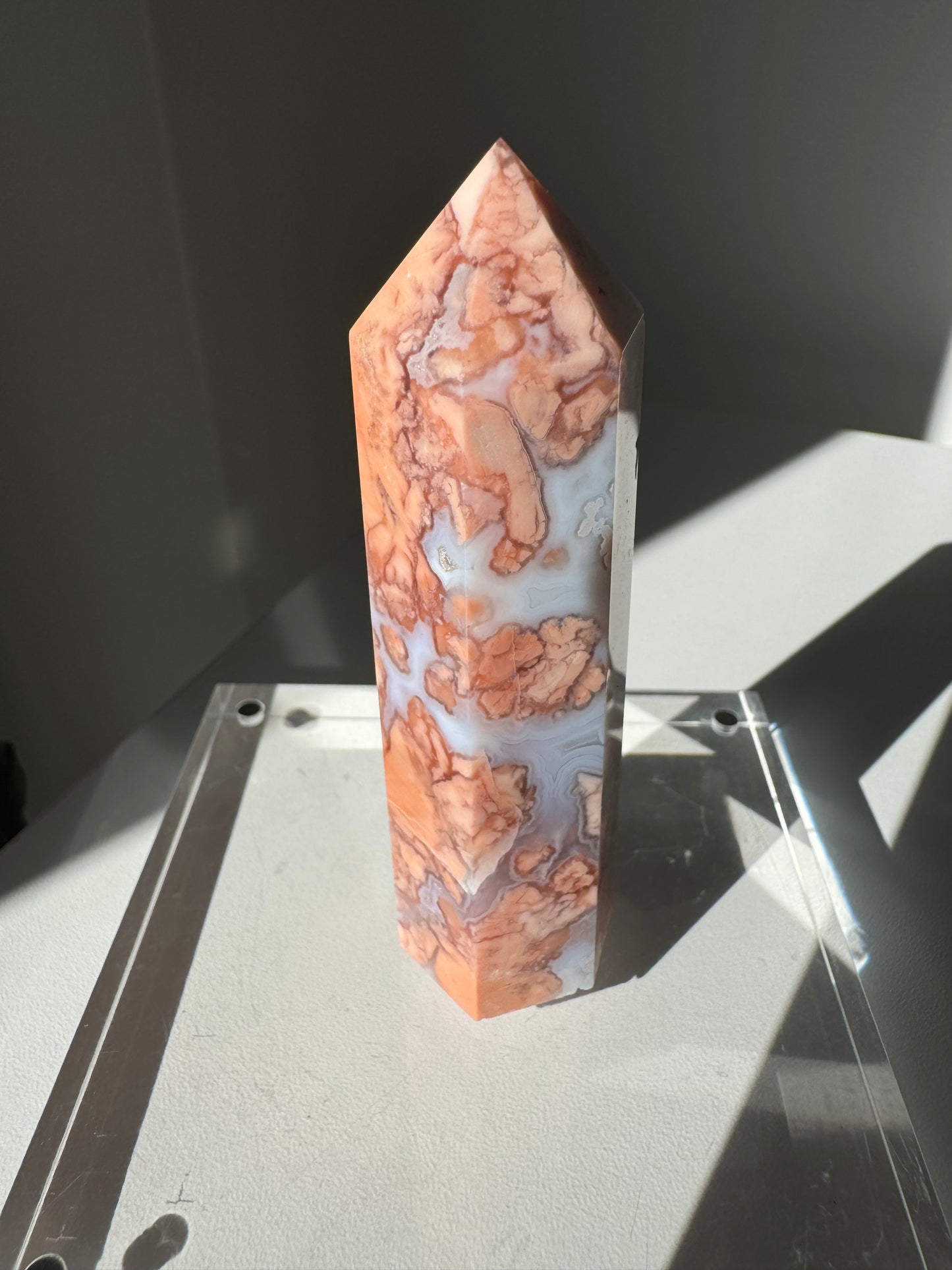 Cotton Candy Agate Point #5 | Bespoke Crystals