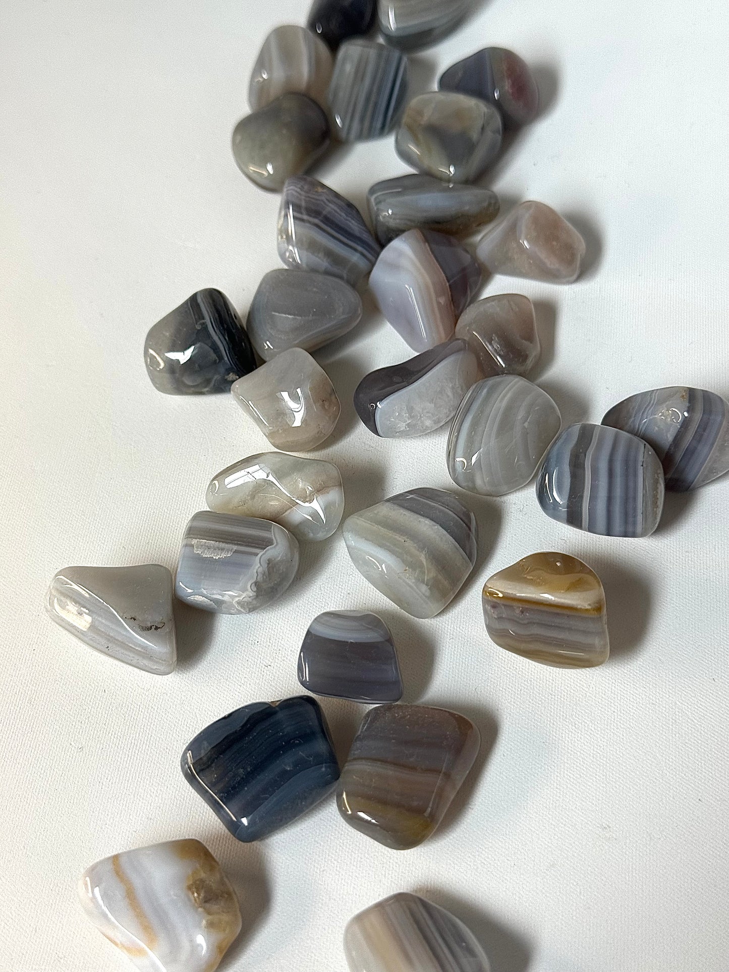Banded Agate Tumble Stone | Bespoke Crystals