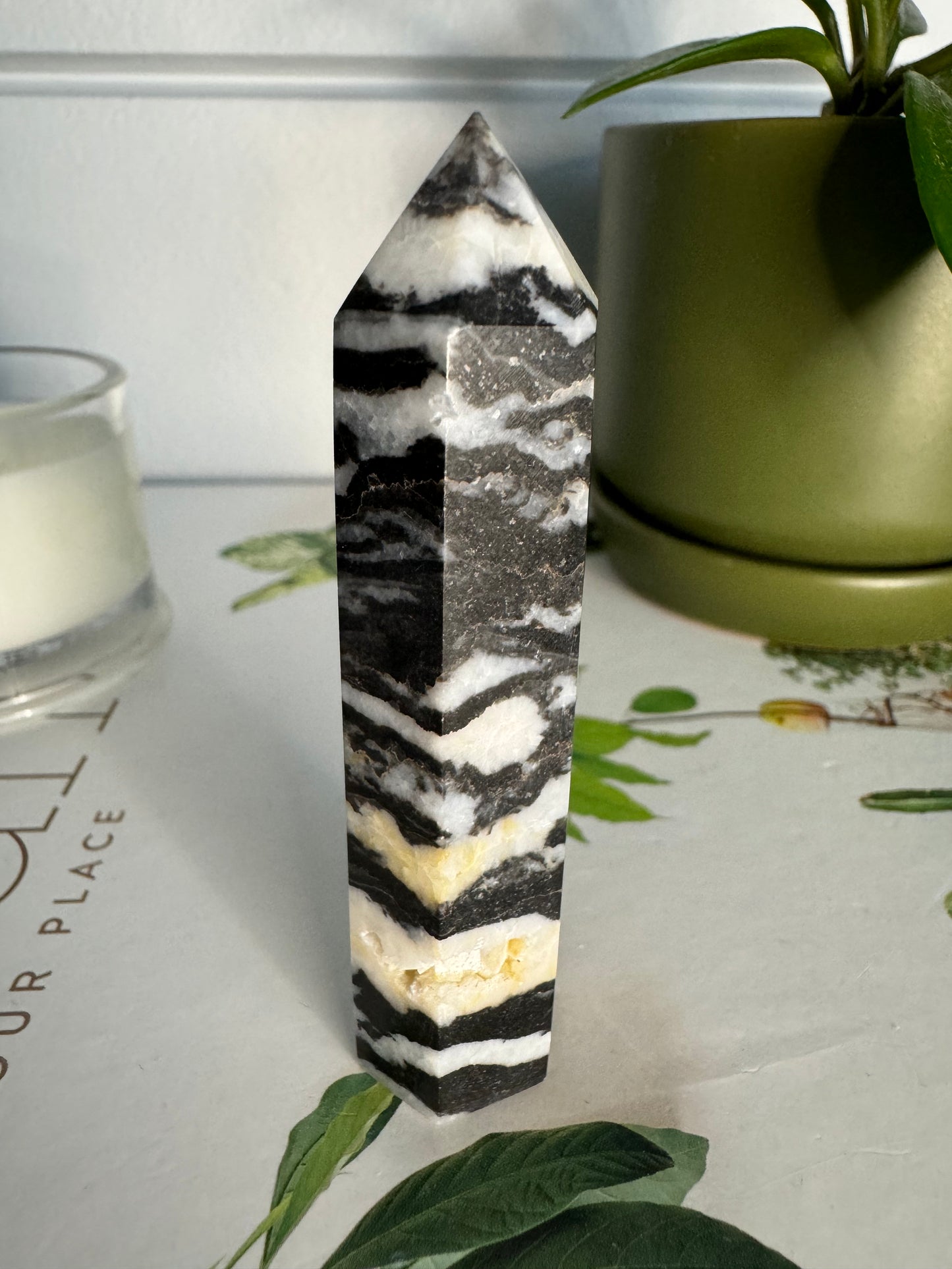 Zebra Jasper Point | Bespoke Crystals