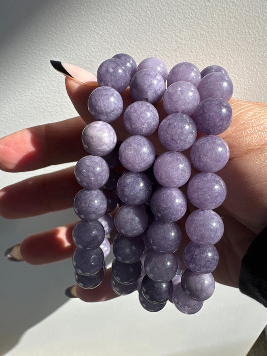 Lavender Jade Bracelets 10mm