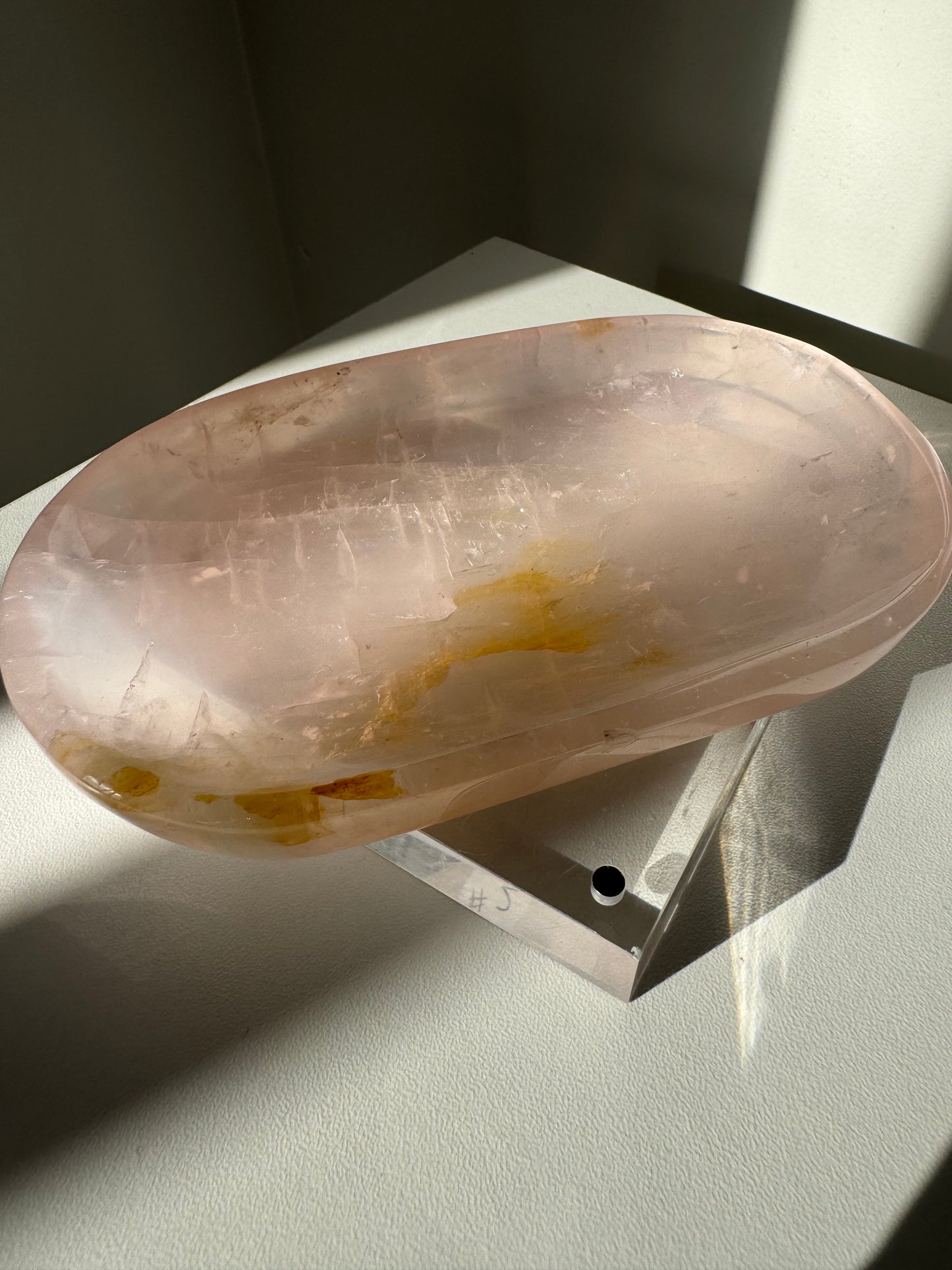 Rose Quartz Dish #3 | Bespoke Crystals