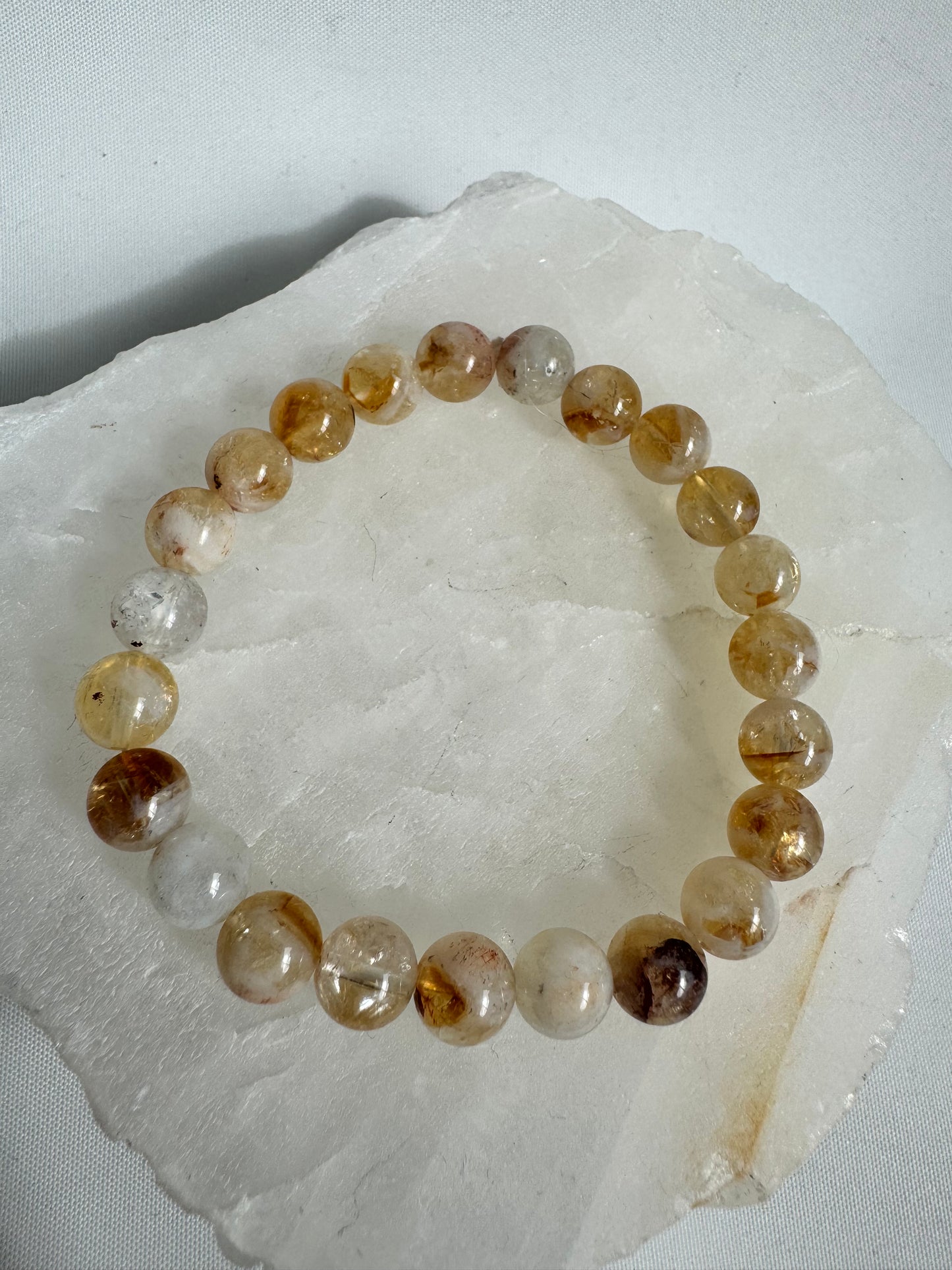 Citrine Bracelet 8mm | Bespoke Crystals