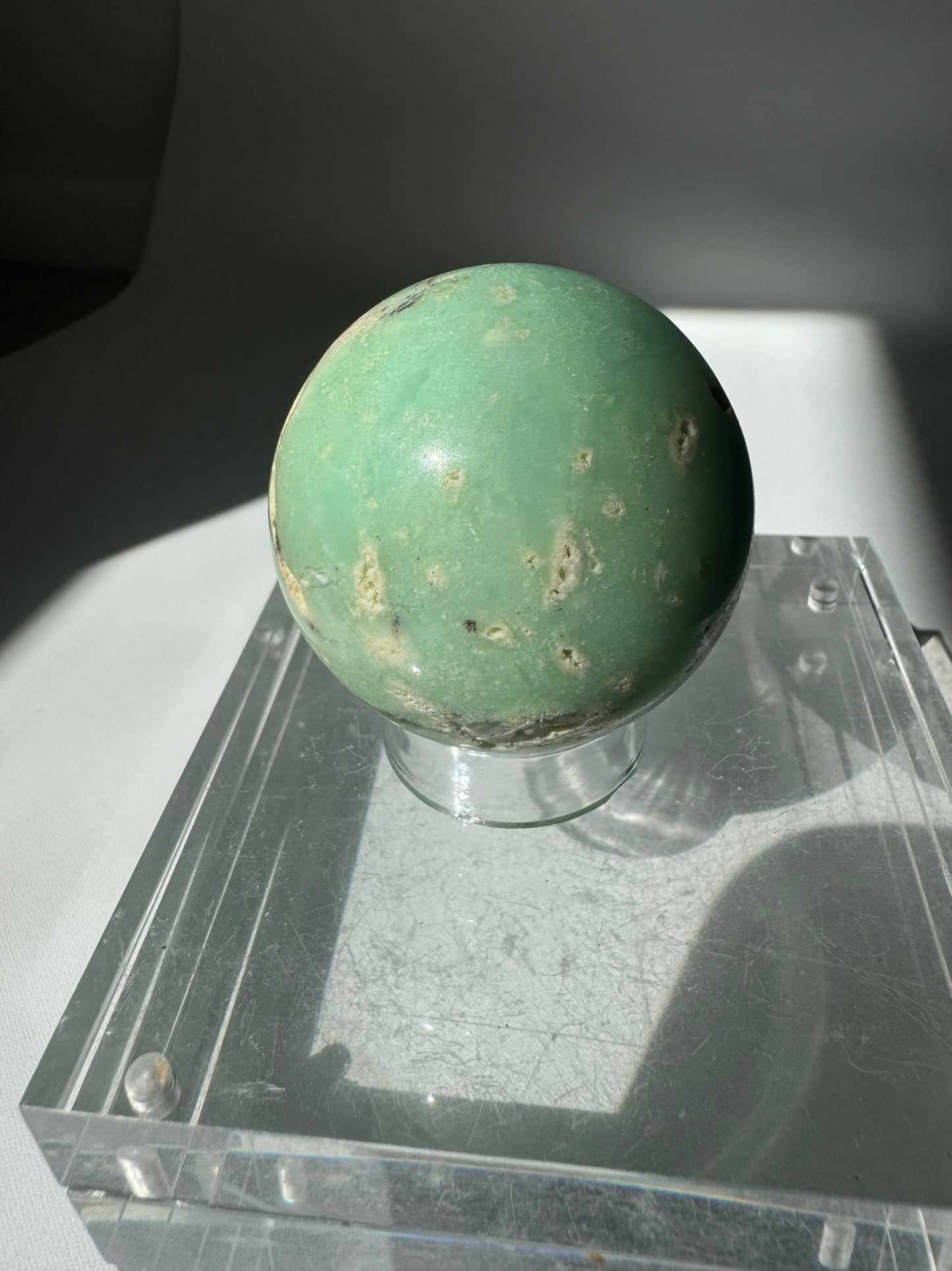 Chrysoprase Sphere | Bespoke Crystals