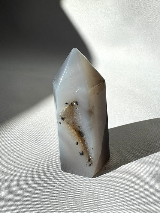Agate Druze Point #2 | Bespoke Crystals