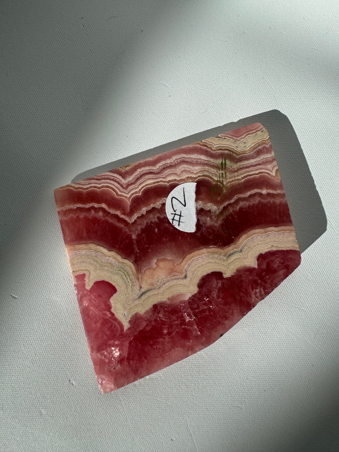 High Quality Rhodochrosite Slab #2 | Bespoke Crystals