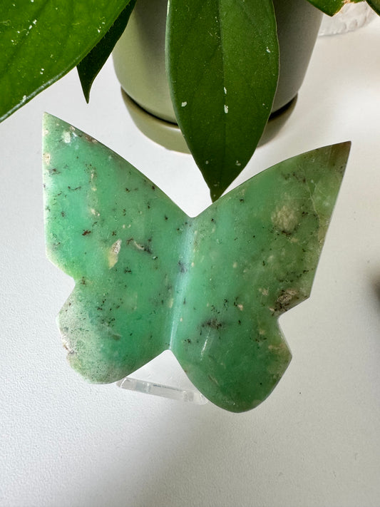 Chrysoprase 3D Butterflies | Bespoke Crystals