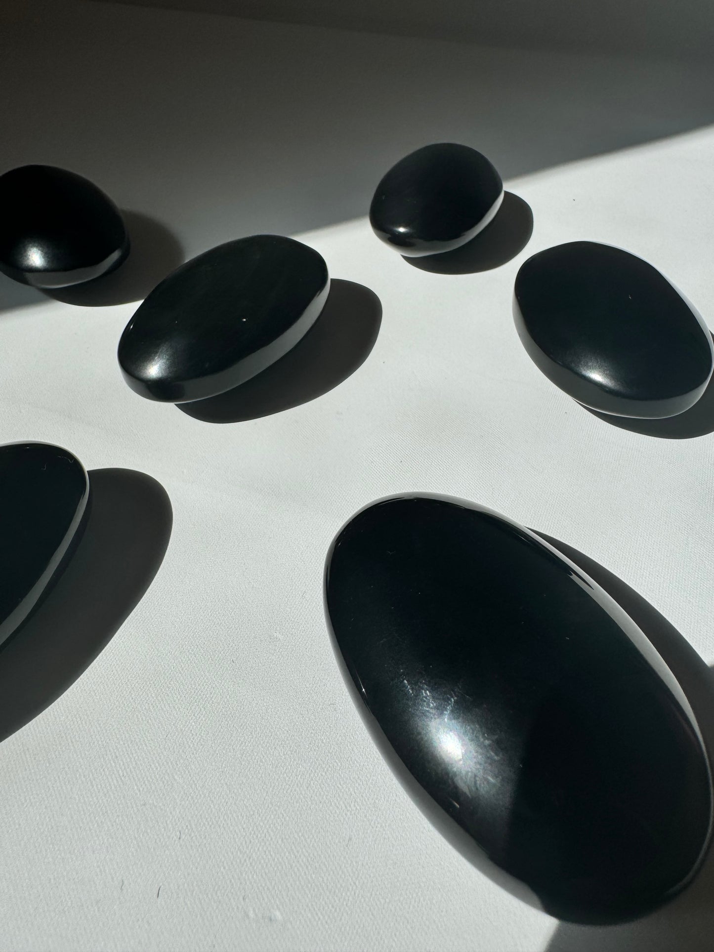 Rainbow Obsidian Palm Stones | Bespoke Crystals