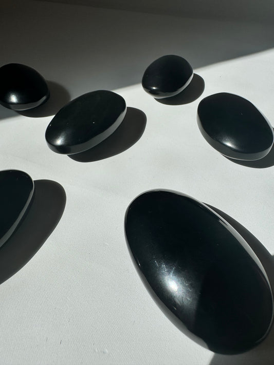 Rainbow Obsidian Palm Stones | Bespoke Crystals