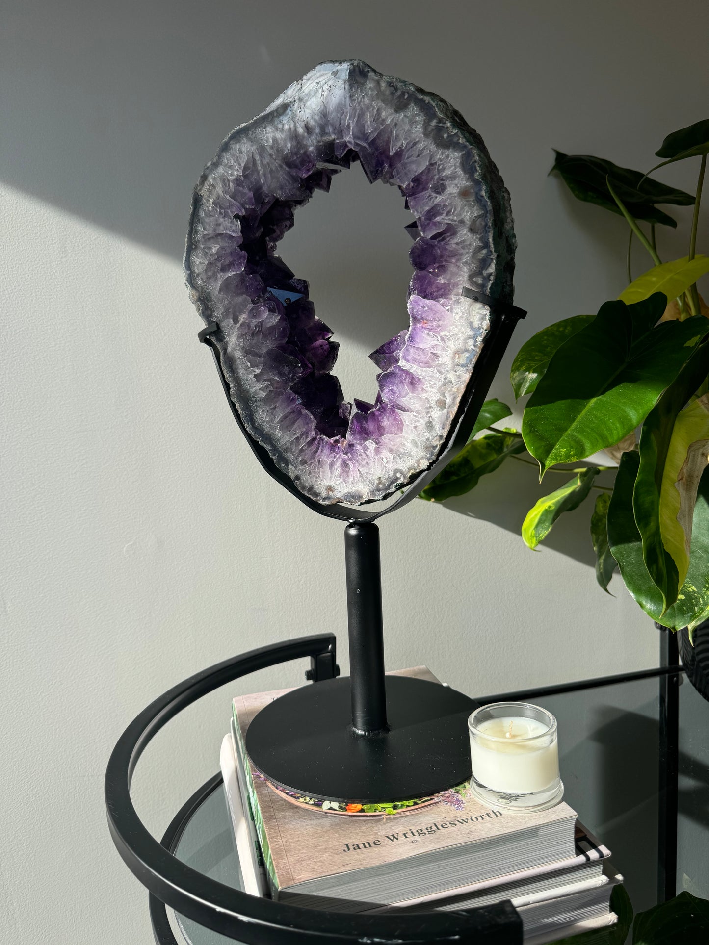 Amethyst Window on Rotating Stand | Bespoke Crystals