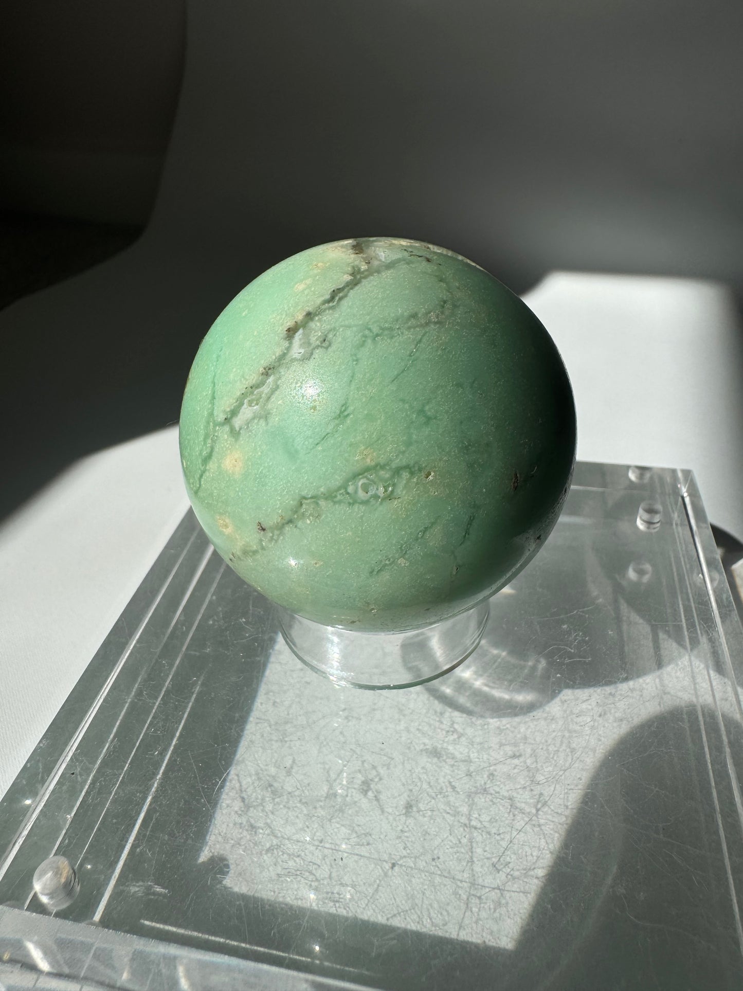 Chrysoprase Sphere | Bespoke Crystals