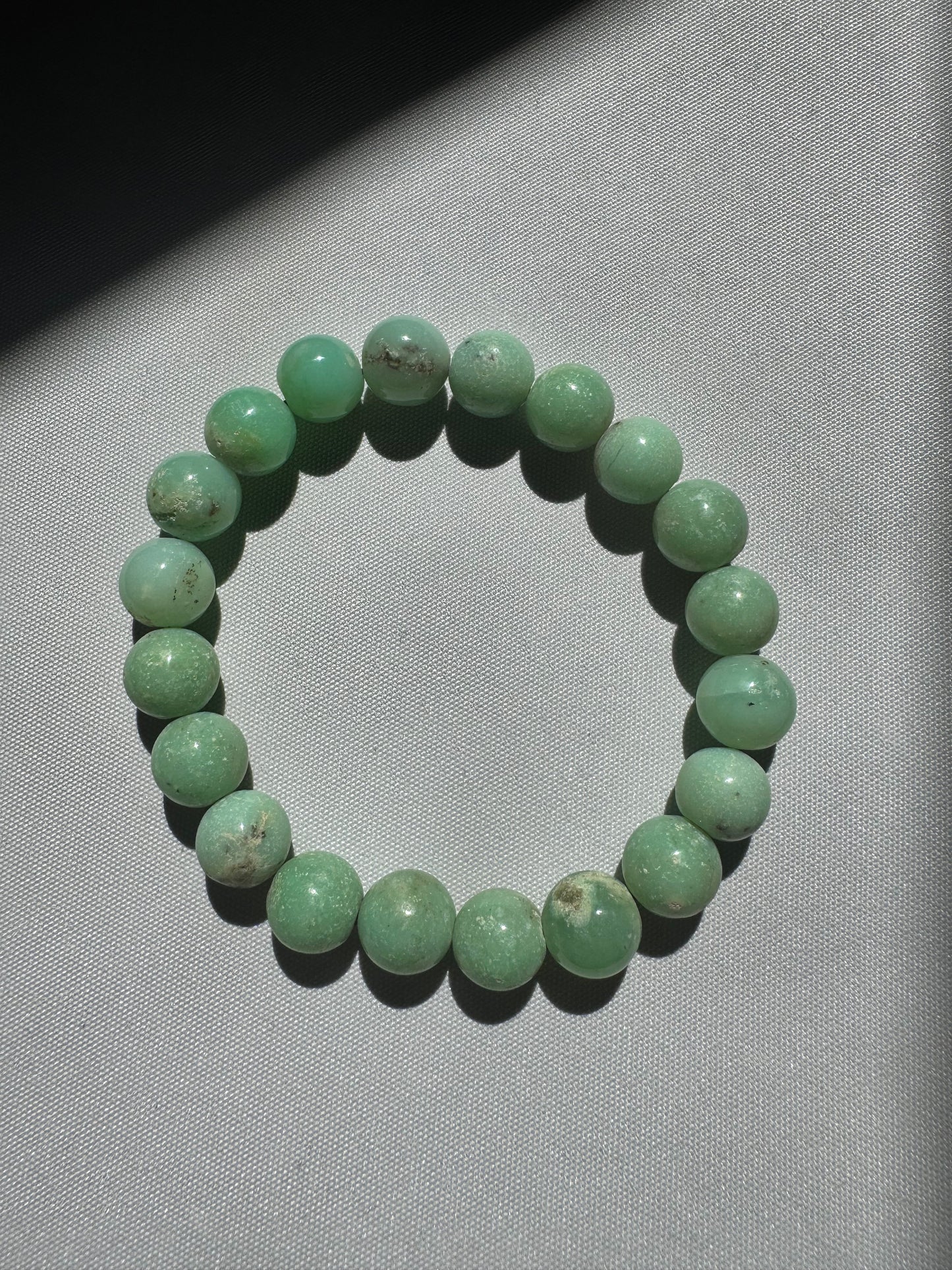 Chrysoprase Bracelet 10mm | Bespoke Crystals
