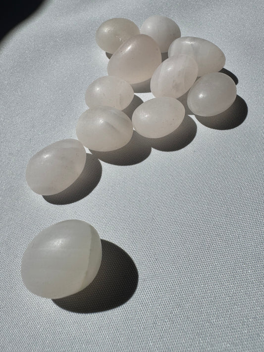 Pink Mangano Calcite Tumble Stones | Bespoke Crystals