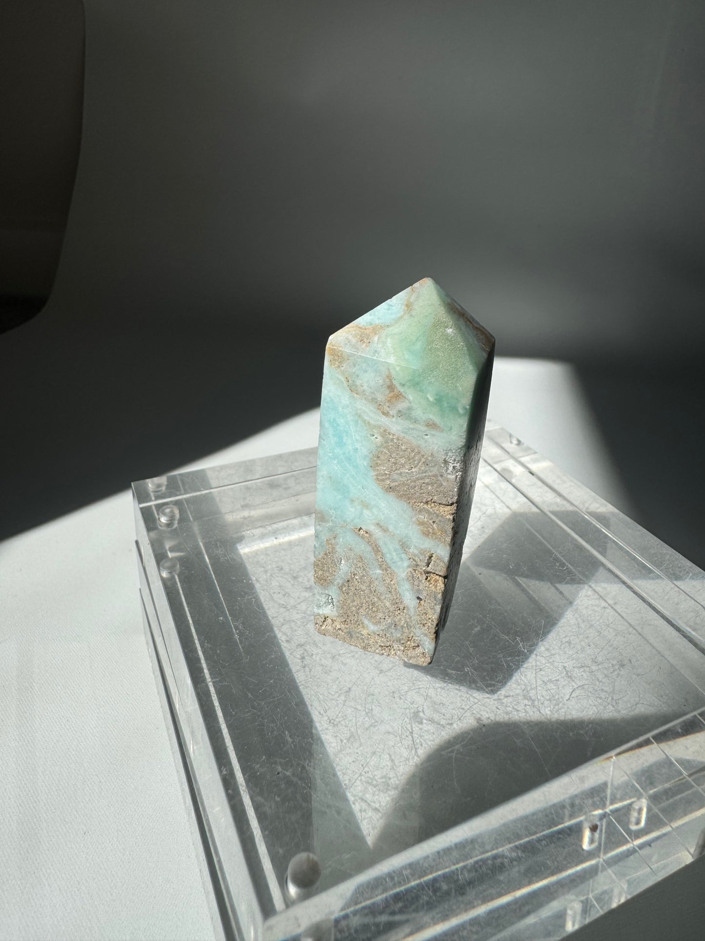 Blue Aragonite Mini Tower | Bespoke Crystals