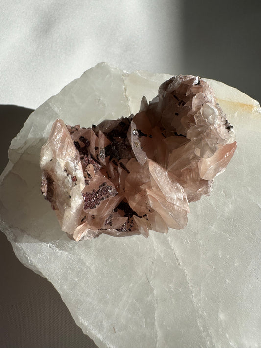 Rare Pink Benz Calcite with Chalcopyrite #4