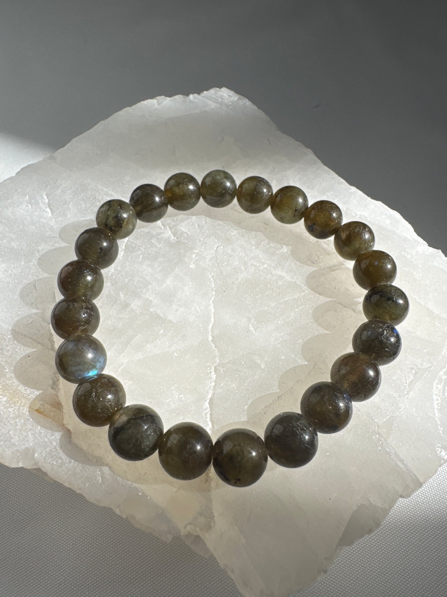 Labradorite Bracelet 8mm | Bespoke Crystals