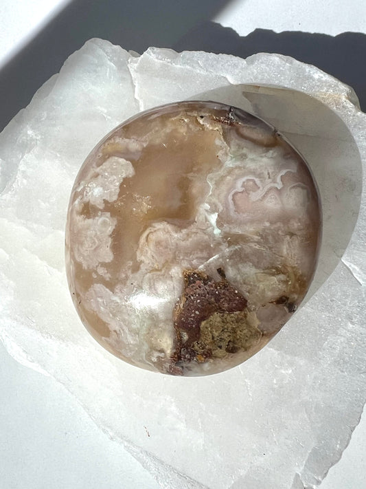 Flower Agate Palm Stone | Bespoke Crystals
