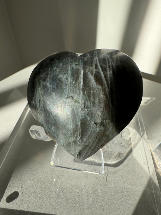 Labradorite Puffy Heart #1| Bespoke Crystals