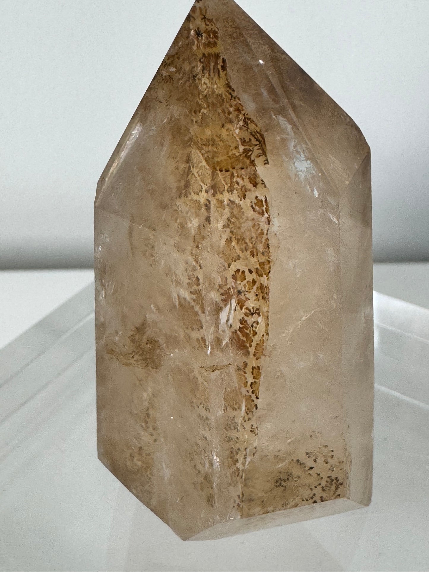 Dendritic Girasol Quartz Point | Bespoke Crystals