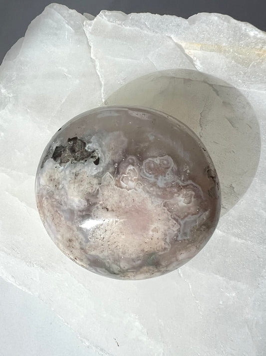 Flower Agate Palm Stone | Bespoke Crystals