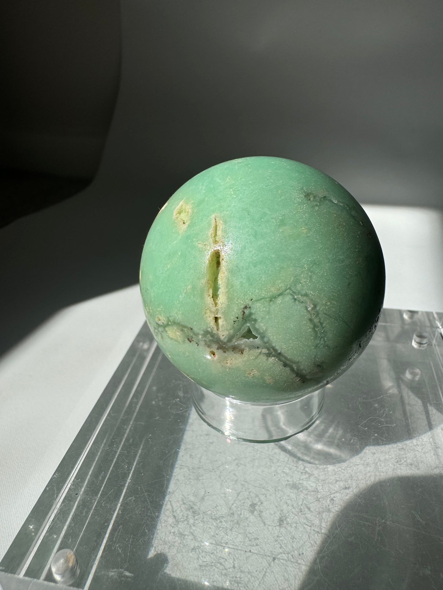 Chrysoprase Sphere | Bespoke Crystals