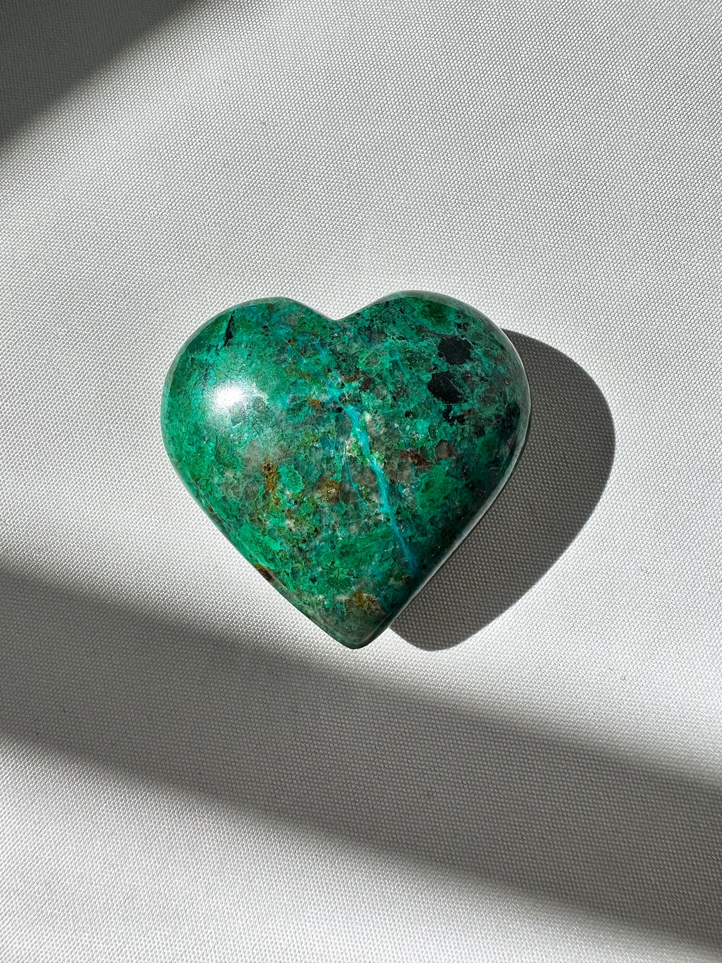 Chrysocolla Heart #3 | Bespoke Crystals