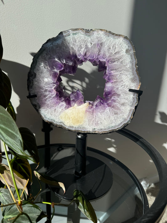Amethyst Window on Rotating Stand | Bespoke Crystals