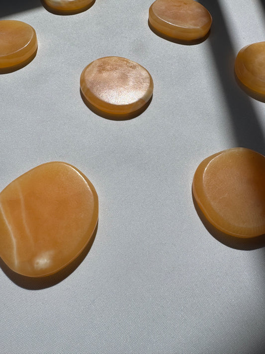 Orange Calcite Sun Discs | Bespoke Crystals