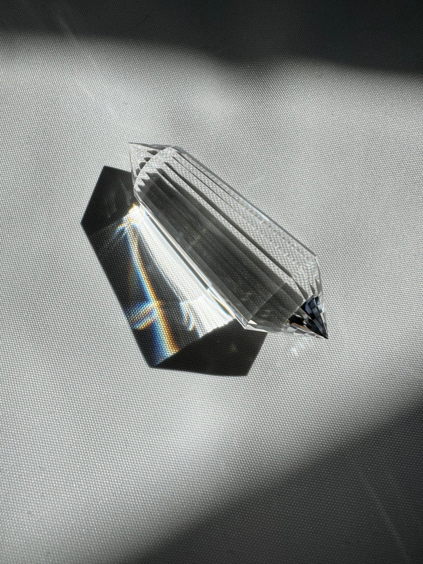 Clear Quartz Cut Vogel 24 side