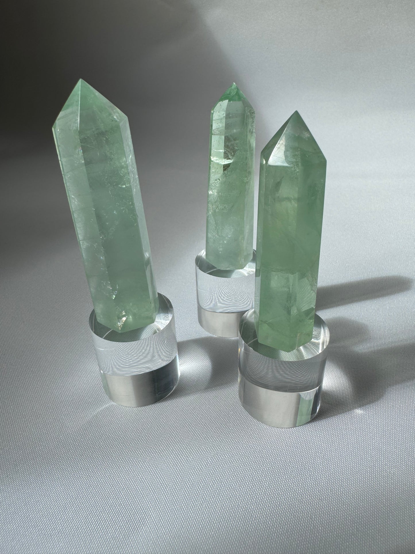 Green Fluorite Points | Bespoke Crystals
