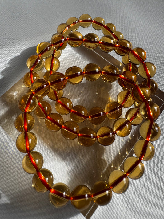 Citrine Crystal Bracelet 10mm | Bespoke Crystals