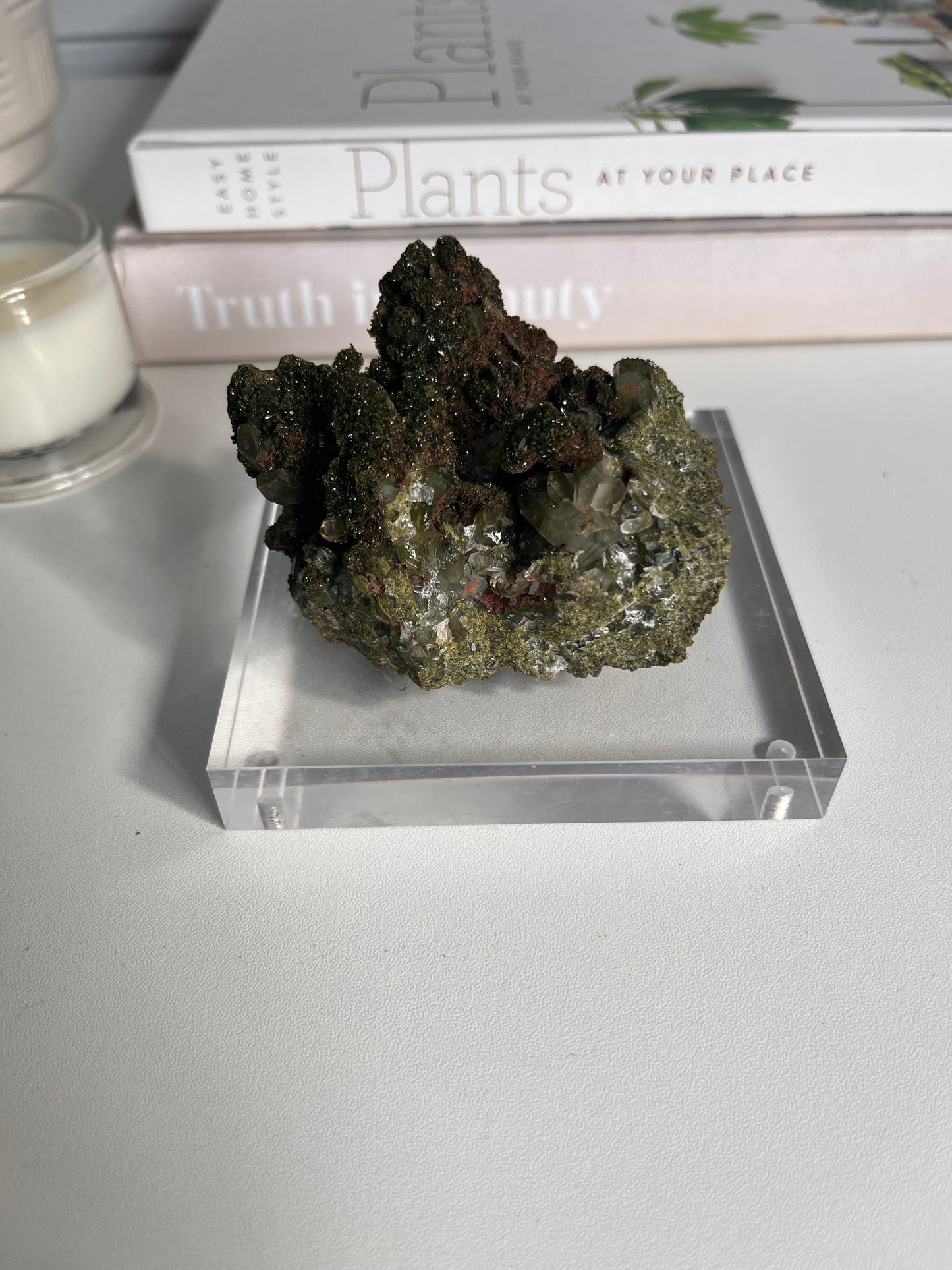 Forest Epidote with | Bespoke Crystals